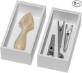 Bamboo Drawer Organizer, Small Silverware Organizer by Lixple