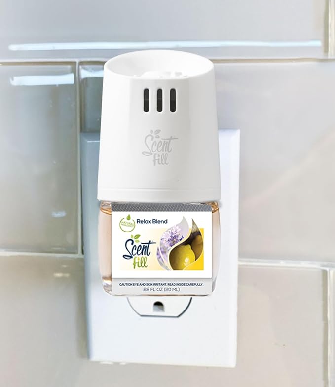 Scent Fill Relax Blend Plug in Air Freshener, 4 Scented Oil Refills - Image 2
