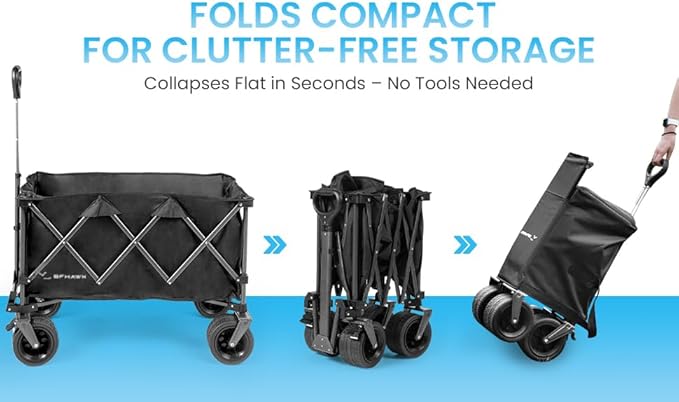 36" Collapsible Wagon Cart - Image 6