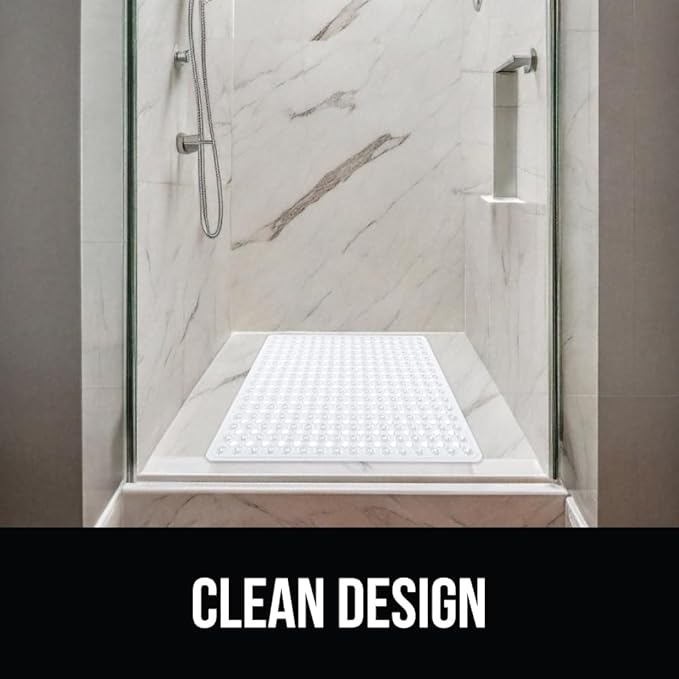 GORILLA GRIP Patented Square Shower Stall Mat, Small Bathtub Floor Mats - Image 8