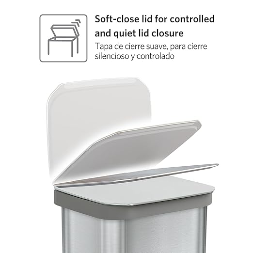 Glad Stainless Steel Step Trash Can, Series 2 - Image 5