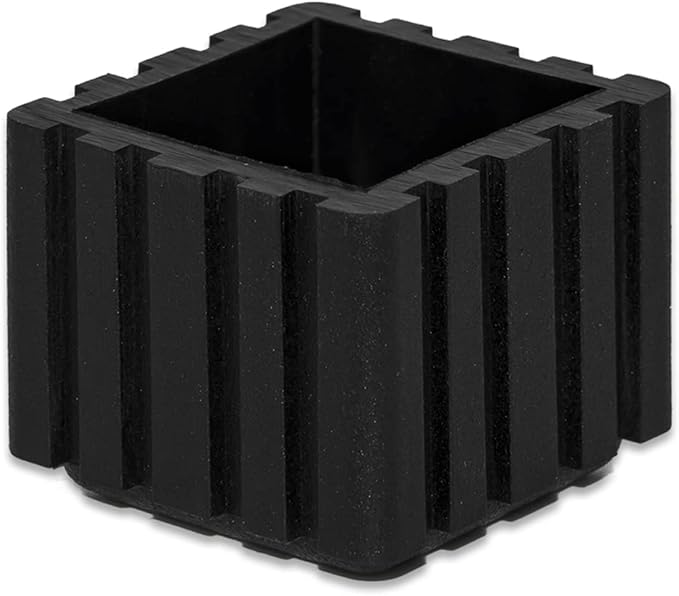 Flyshop Anti-Skid Non-Marking Synthetic Rubbr Patio Chair Table Leg Caps Square - Image 2
