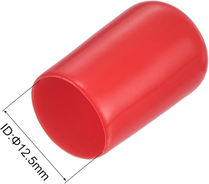 uxcell 20pcs Rubber End Caps 12.5mm ID Vinyl Round Tube Bolt Cap Cover Thread - Image 3