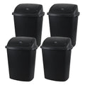 10 Gallon / 40 L Swing Lid Kitchen Trash Can, Classroom Garbage Bins, Plastic by Unknown