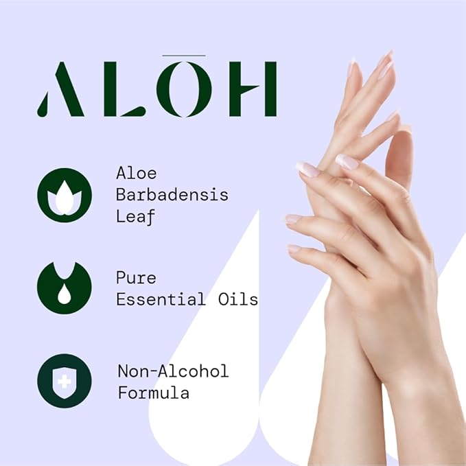 ALŌH Sanitizing Hand Gel 2-pack | Sweet Orange Bergamot + Aloe | 70% Alcohol - Image 3