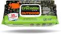 Crocodile Cloth Outdoor Cleaning Wipes – 80 Count Plant-Based Cloths, Skin Safe by CrocodileCloth
