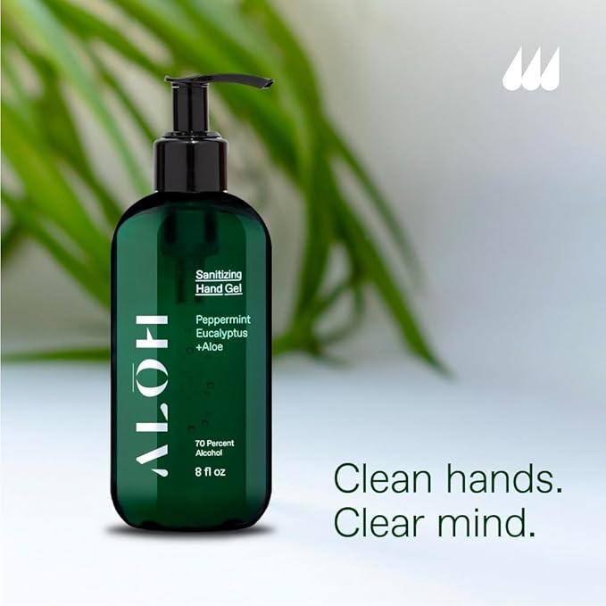 ALŌH Sanitizing Hand Gel 2-pack | Lemongrass + Aloe | 70% Alcohol Hydrating - Image 7