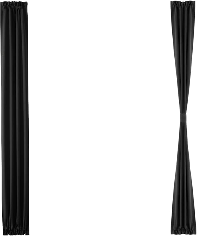 DWCN French Door Curtains – Rod Pocket Thermal Blackout Curtain - Image 7