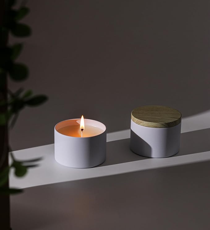 Aroparc Candle Tins 8oz with Lids, 24 Pack Seamless Candle Containers - Image 3
