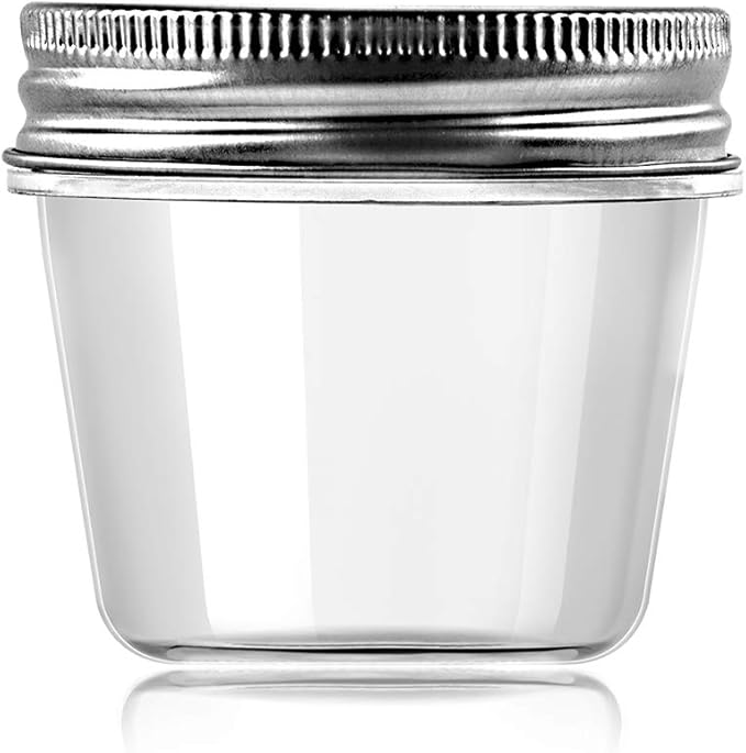 novelinks 4 Ounce Clear Plastic Jars Containers - Image 2