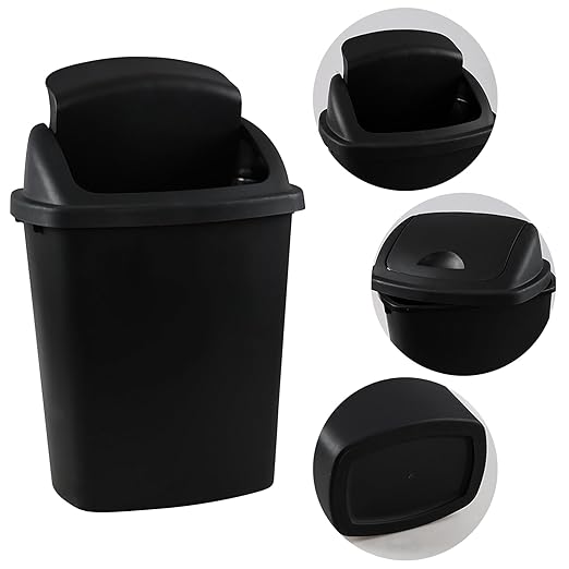 25 Liter Plastic Swing-Top Trash Can - Image 3