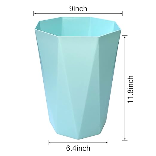 6pcs Trash Can Wastebasket Plastic 2.6 Gallon Garbage Can Container Rubbish - Image 3