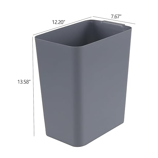 4.5 Gallon Small Plastic Waste Basket, Office Garbage Cans, 3 Packs - Image 2