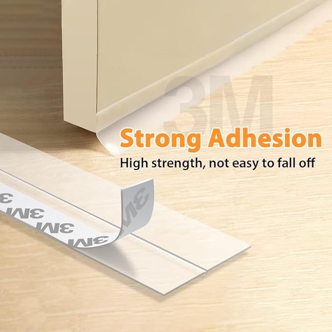 36 Ft Door Weather Stripping Door Seal Strip Tape, Silicone Door Draft Stopper - Image 4