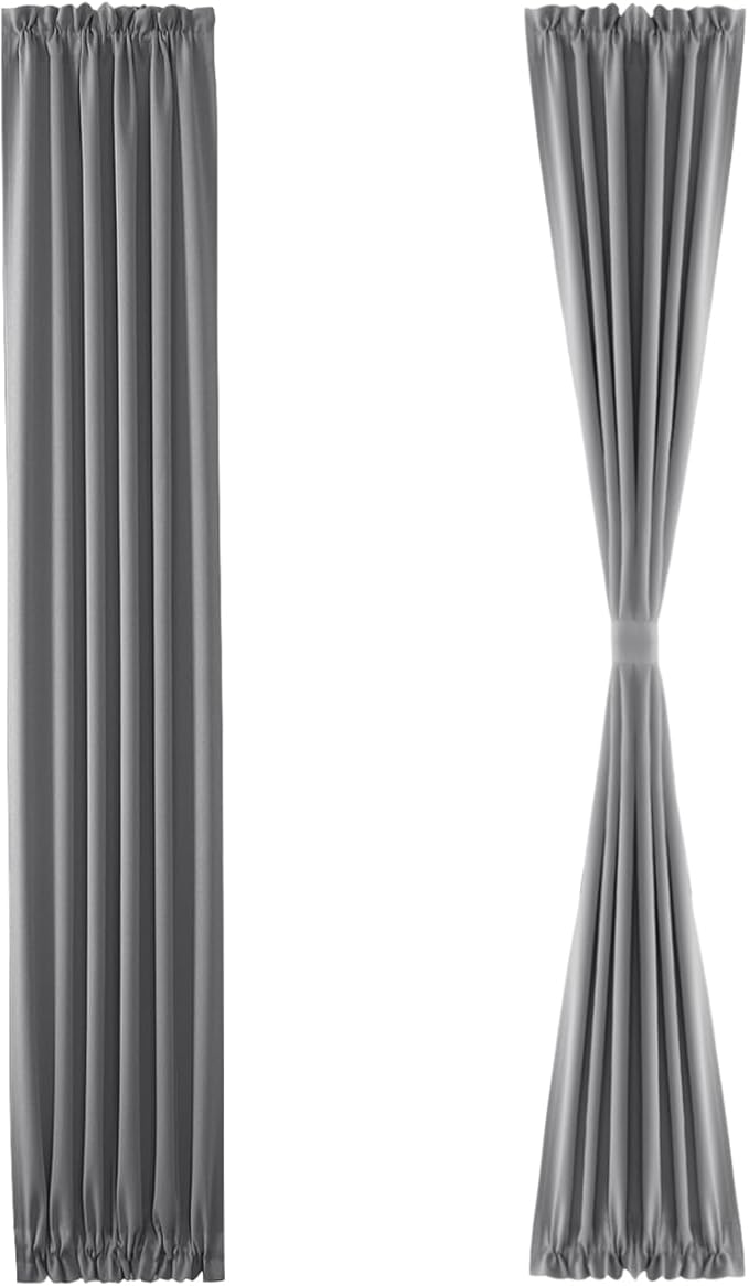 DWCN French Door Curtains – Rod Pocket Thermal Blackout Curtain - Image 7