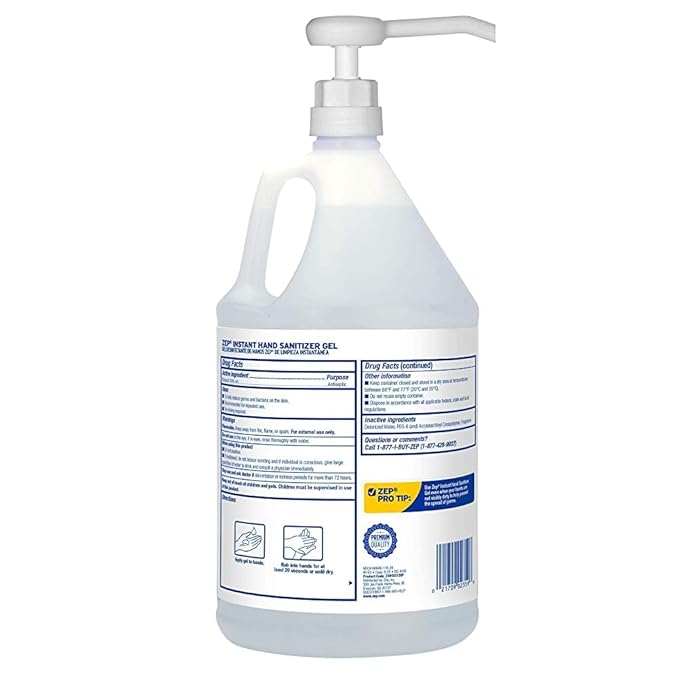 Zep Instant Hand Sanitizer Gel 70% Alcohol - Image 8