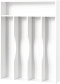 Bellsal White Utensil Organizer 10 Inch Silverware Tray by Bellsal