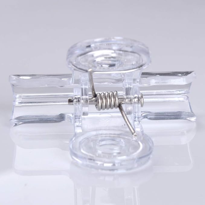 30 Pack Plastic Clear Clips Clamps, 1-1/2 Inch and 2 Inch Sizes - Image 6