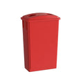 23 Gallon Red Slim Jim Trash Can by Krollen+Industrial
