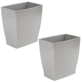 iDesign Small Rectangular Bathroom Trash Cans by iDesign