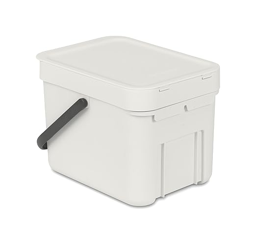 Brabantia Sort & Go Food Trash Can Small Countertop Kitchen Compost Caddy - Image 5