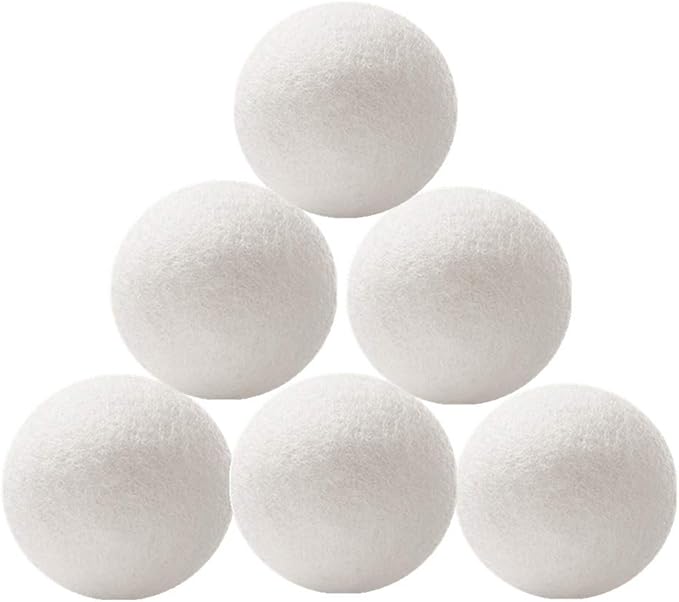Wool Dryer Balls 6 Pack by Xindejia