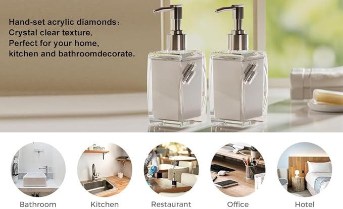 2 Pack Soap Dispenser, soap Dispenser - Image 8