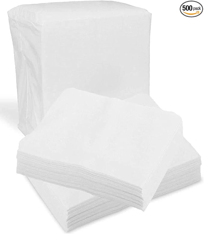 Disposable Dry Wipes, 500 Pack – Ultra Soft Non-Moistened Cleansing Cloths by ProHeal
