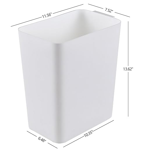 Zopnny 3-Pack 4.5 Gallon Plastic Small Trash Can Wastebasket, Slim Waste Basket - Image 2