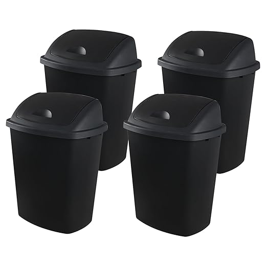 18 Gallon Plastic Garbage Bin by Yesdate