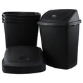 Zopnny 4-Pack 18 Gallon Tall Kitchen Swing Top Garbage Can, Plastic Swing Top by Zopnny