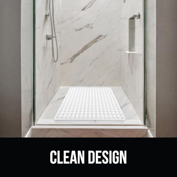 GORILLA GRIP Patented Square Shower Stall Mat, Small Bathtub Floor Mats - Image 8