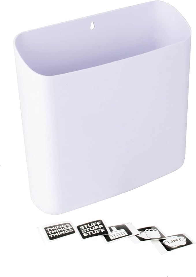 JS Jackson Supplies Large White Lint Bin by JSJACKSONSUPPLIES
