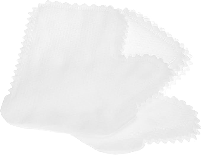 QWORK White Microfiber Dusting Gloves, 60 Pieces Dusting Mitt, Wipes Feather - Image 2