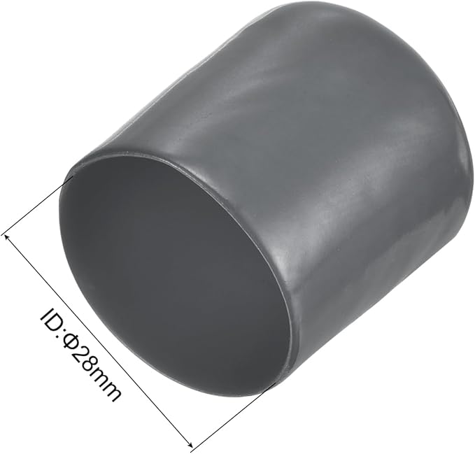 uxcell 20pcs Rubber End Caps 28mm ID Vinyl Round Tube Bolt Cap Cover Thread - Image 3