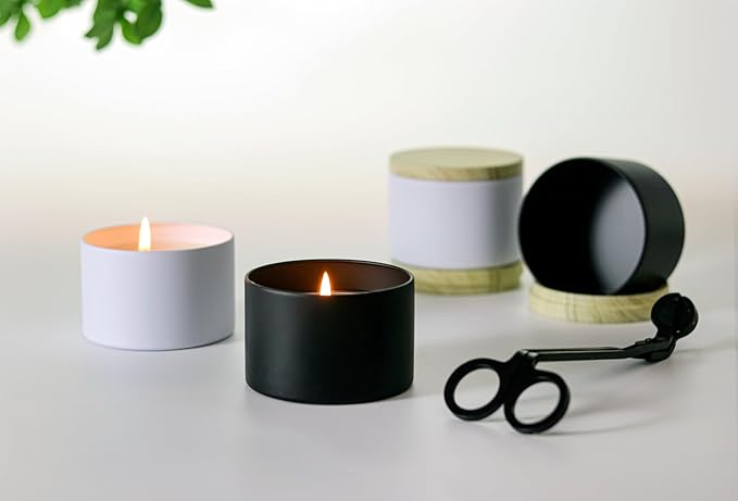 Aroparc Candle Tins 8oz with Lids, 24 Pack Seamless Candle Containers - Image 4