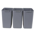 4.5 Gallon Small Plastic Waste Basket, Office Garbage Cans, 3 Packs by Tstorage