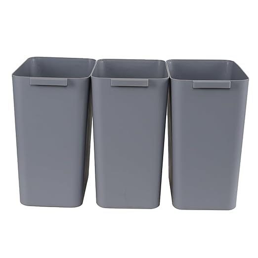 4.5 Gallon Small Plastic Waste Basket, Office Garbage Cans, 3 Packs by Tstorage
