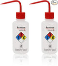2pcs of Safety Wash Bottles, Vol.500ml 17oz, Acetone Wash Bottle, LDPE Material by LabvidaScientificCoLtd