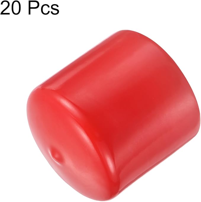 uxcell 20pcs Rubber End Caps 46mm ID Vinyl Round Tube Bolt Cap Cover Thread - Image 2