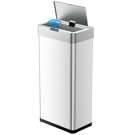 TLSUNNY 16 Gallon Motion Sensor Trash Can, Touchless Automatic Garbage Can by TLSUNNY