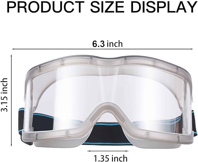 Chemistry Lab Safety Goggles, that Fit Over Glasses, Scientific, Construction - Image 3