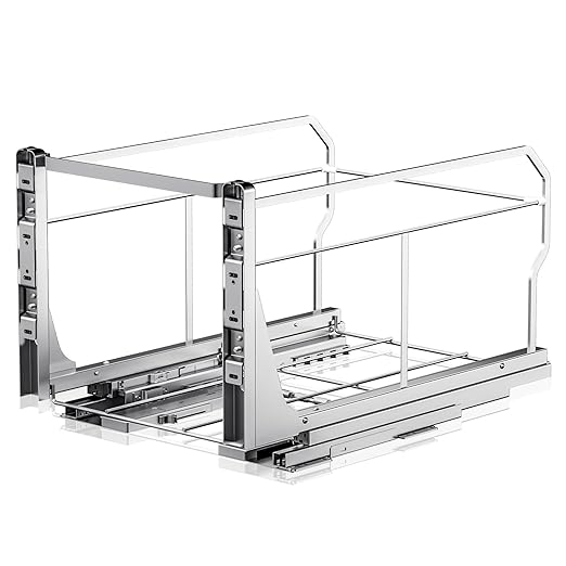 Insputer Double Pull Out Trash Can Under Cabinet by Insputer