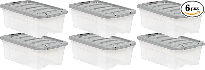 Amazon Basics Plastic Storage Containers by AmazonBasics