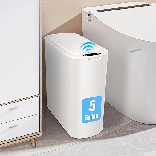 Cesun Motion Sensor Trash Can, 5 Gallon Automatic Bathroom Garbage Can by Cesun