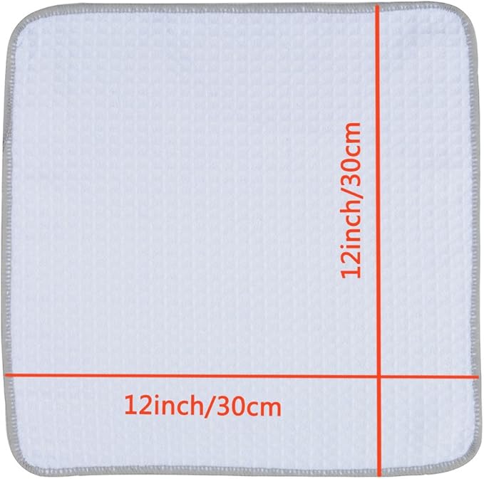 KinHwa Microfiber Dish Cloths Thick Waffle Weave Kitchen Dish Rags Ultra - Image 2