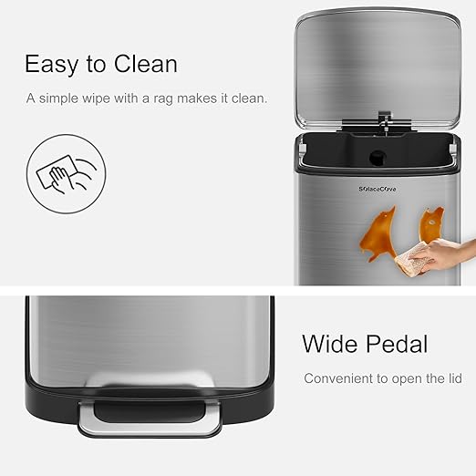 30 Liter/8 Gallon Step Trash Can - Image 5