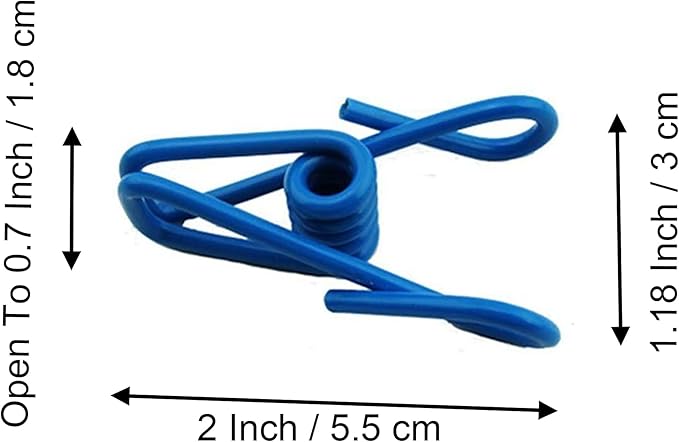 30 Pcs 2 Inch 10 Different Random Colors Chip Clips, PVC Coating High - Image 5
