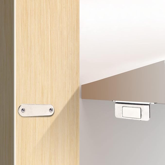 Cabinet Magnets Mousike Adhesive Strong Magnetic Door Catch Stainless Steel - Image 3