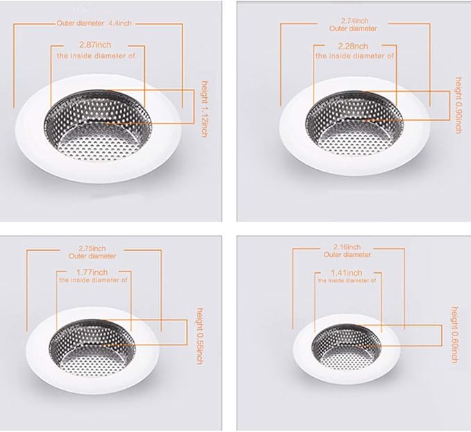 Shower Drain, Bathtub Drain Cover, Sink Tub Drain Stopper, Sink Strainer - Image 2